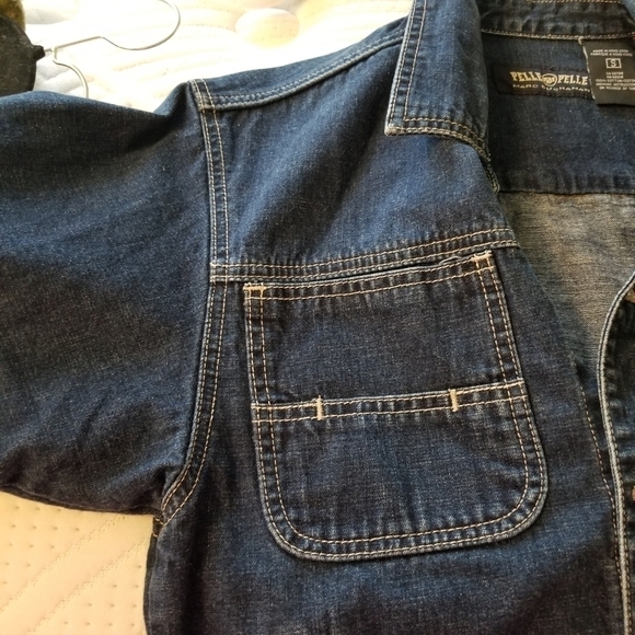 Vintage Marc Buchanan Pelle Pelle Jean Jacket, sz S - Picture 8 of 10